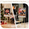 Gold Easel Stand for Sign,Heavy Duty Metal Adjustable Display Easel