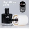 COSMOO Black Quick Dry Nail Polish, Solid Black Air Dry