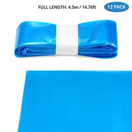 QWORK® Pack of 12 nappy bin refill foils, 260 mm x 4.5 m, suitable for AngelCare and Tommee Tippee