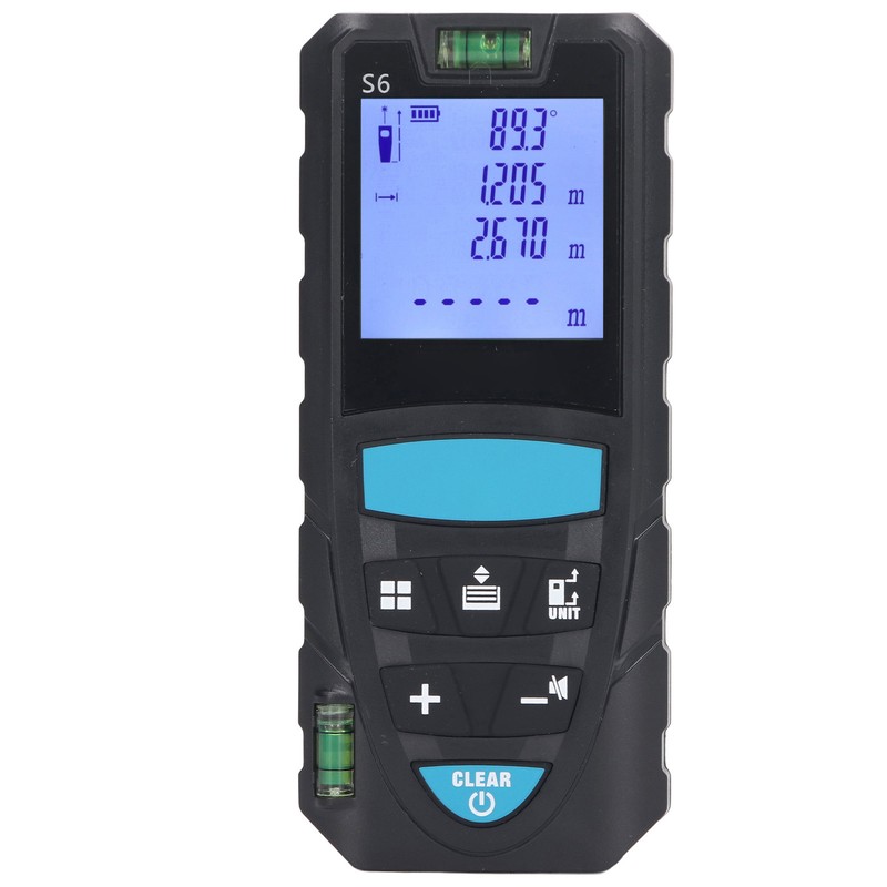 Distance Measure 100m Distance Meter Digital Display with Bubble Level