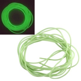 Green Luminous Tube for Marine Fishing 5M Longline Soft Rubber Fishing Plastic Glow Tube Tool Attract Fish (5M-Inside Diameter 2.5mm)
