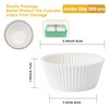 Jumbo Cupcake Liners 300 pcs White Muffin Liners No Smell,Food&Grade,Greaseproof