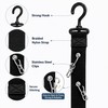 Hat Organizer for Closet Storage – 8-Clip Hanging Rack for