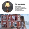 Miniature Lamp 1/12 Scale White 6cm Overall Height Battery Operated