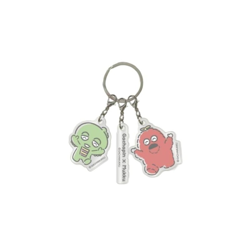 Marimo Craft GMM-007 Gachapin Mook, 3 Row Acrylic Key Holder,