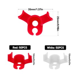 TETEWEVER Pack of 100 Plant Benders, 90 Degree Plant Bender Clips, Plant Trainer for Low Load, Plant Bender for Plant Stems Bending and Growth Direction Changing