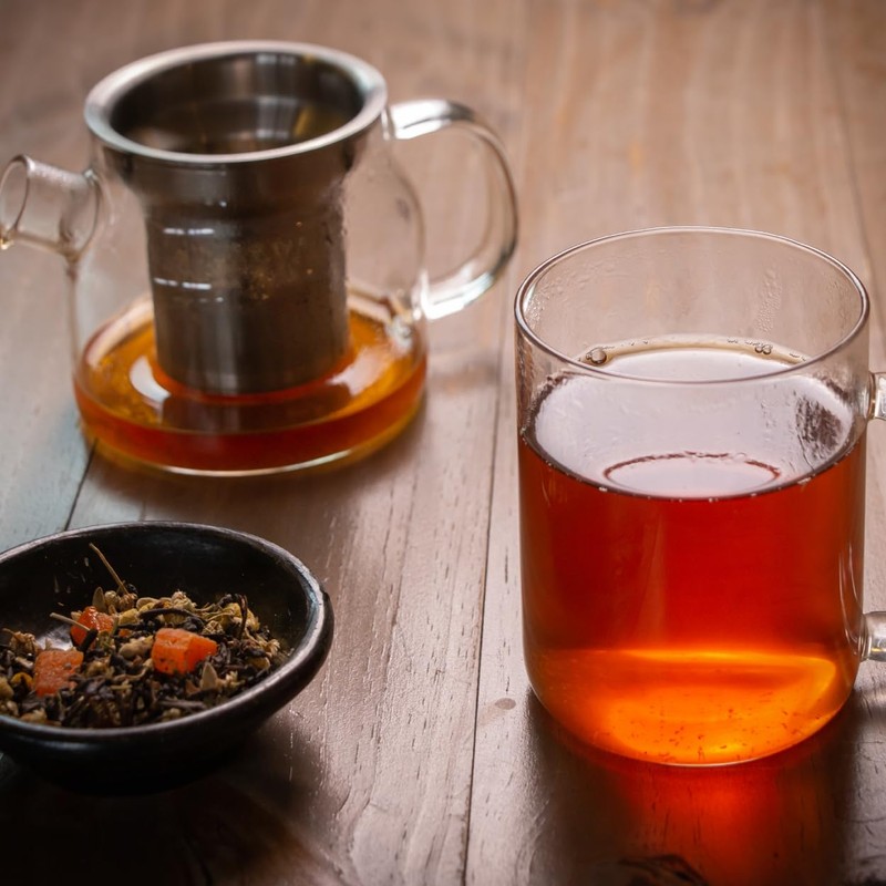Molienda Sagrada, Té Negro Mango Vainilla, Infusión Artesanal con Base