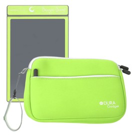 DURAGADGET Green Neoprene Protective Pouch - Compatible with Boogie Board Personal Organiser & JOT 8.5 Inch LCD Writing Tablet