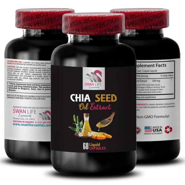 SWAN LIFE ESSENTIALS Muscle Recovery - CHIA SEED OIL EXTRACT