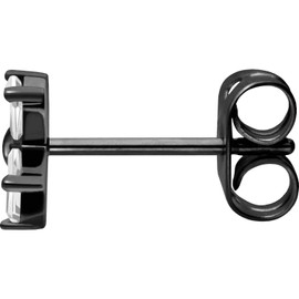 FILANGO 1 Pair of Titanium Stud Earrings Crystal Flower | Ear Jewellery | Choice of Colours, Titanium (grade 23)