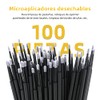 300 pcs Cepillos Desechables para Pestañas, Cepillos Labios y Microaplicador,