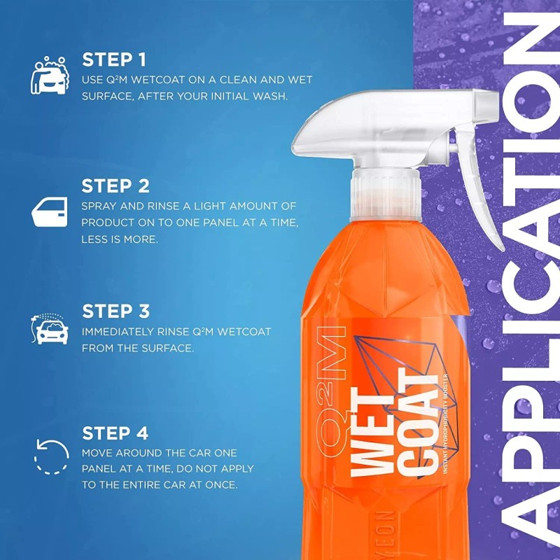 GYEON quartz Wet Coat (500ml) - Hydrophobic Silica Spray Coating