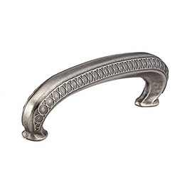 Richelieu Hardware BP80977142 Chambly Collection 3 3/4-inch (96 mm) Center-to-Center Pewter Traditional Cabinet and Drawer Pull Handle for Kitchen, Bathroom, and Furniture