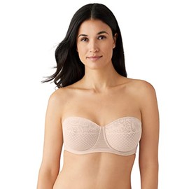 Wacoal Women's Visual Effects Strapless Minimiser Shaped Bra, sand