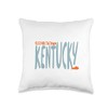 Whyitsme Design Elizabethtown Kentucky, KY Souvenir Throw Pillow, 16x16, Multicolor
