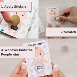 Forever Lily Baby Shower Games, Scratch Off Game, Silly Activity for Ice Breakers, Baby Shower Activity and Idea - 33 Guest Bundle