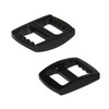 Flyshop 10 Pcs, 1/2", 13mm Black Plastic Triglide Slides Buckles