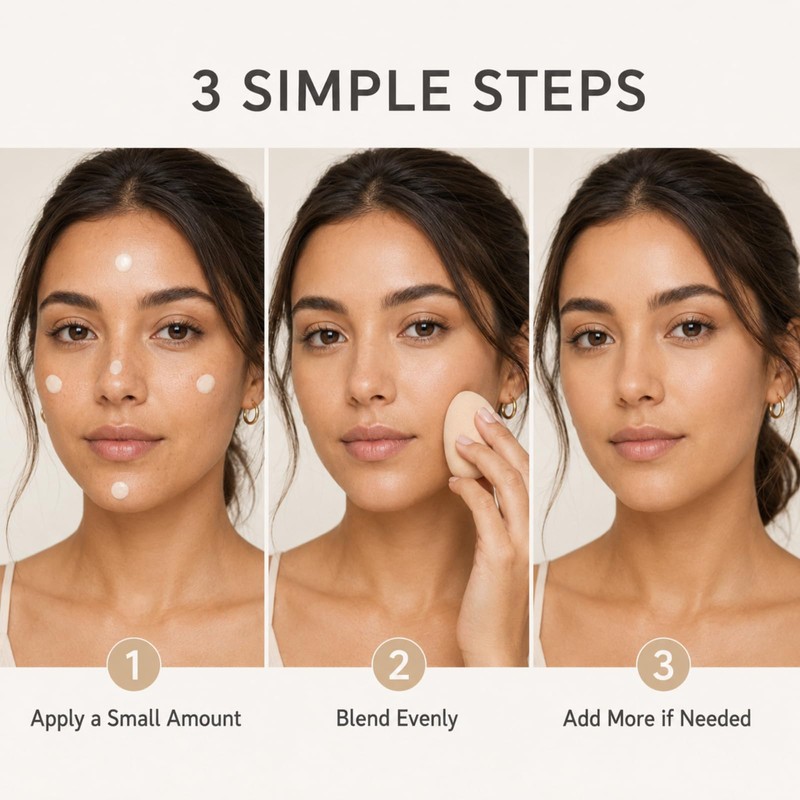 Color Changing Foundation, Temperature Adjusting Face Makeup with SPF 50
