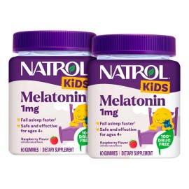 Melatonina Natrol Kids Niños 120 Gomitas 1mg Sleep Calm Frutos Rojos