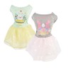 MuYaoPet 2 Packs Happy Easter Dog Dress,Rabbit Easter Egg Pet