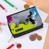 Striefchen® Children's Wallet with Name, Motocross, Black, black