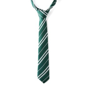 DOOVID Striped Tie Party Daily Accessories Unisex Green Stripe