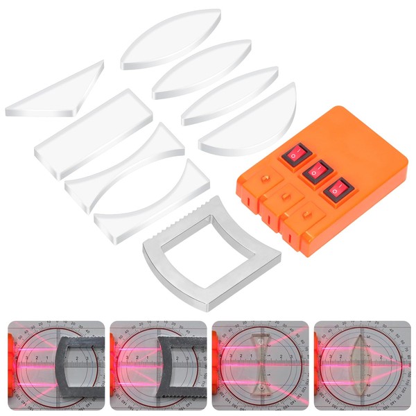 Tanstic 11Pcs Physics Optical Experiment Set Physical Optics Set Light