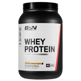 BARE PERFORMANCE NUTRITION BARE PERFORMANCE NUTRITION, BPN Whey Protein Powder, Whey Protein Concentrate, Native Micellar Casein, Amazing Mixability, Banana French Toast