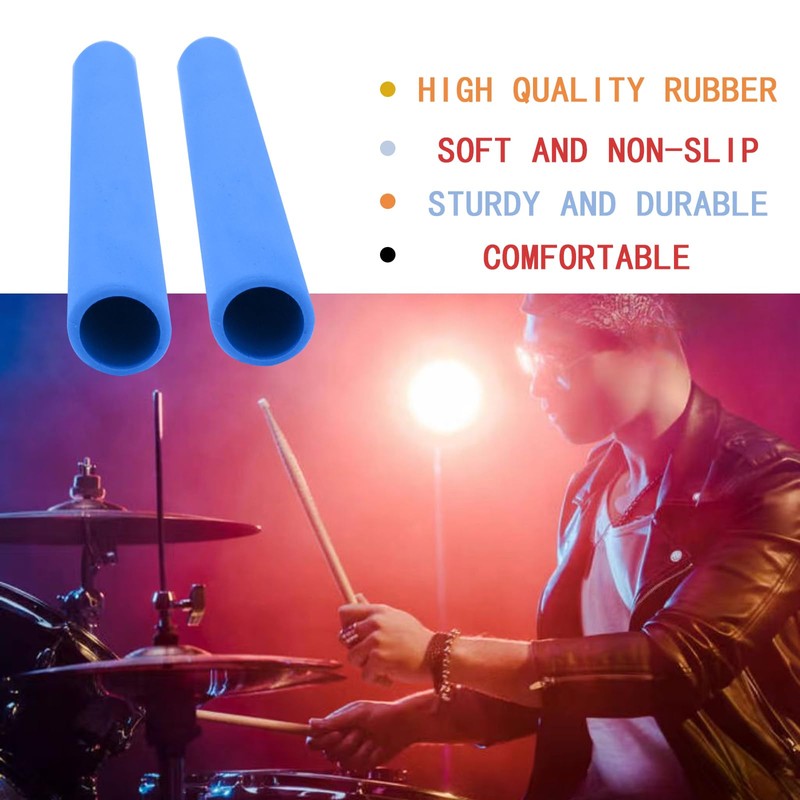 CashBeat Drumstick Grips (2-Pack) – Non-Slip Rubber Handles for Drum