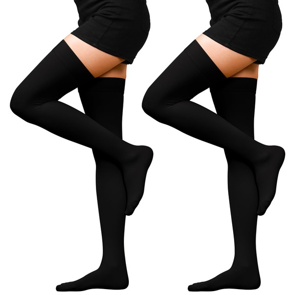 2 Pack 20-30 mmHg Compression Stockings for Women & Men,