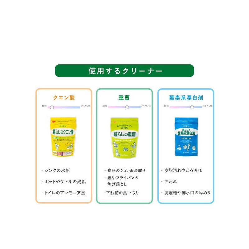 Miyoshi Soap, Life Oxygen Bleach, 26.5 oz (750 g), Set
