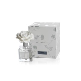 Zodax Seychelles Porcelain Scented Diffuser Square Bottle 3.5" x 3.5" x 6" Gardinia