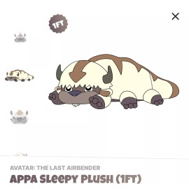 Youtooz  * Avatar  * Appa Sleepy * Plush 1ft * NEW* In Original Packaging
