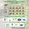HEKIWAY 49FT Solar Drip Irrigation System, Auto Watering Kit for