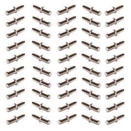 50 Pcs Metal Shelf Pins Studs, 5 x 16mm Shelf Supports Pegs Bracket for Furniture Bookcase Cabinet Closet