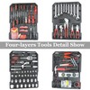 Leavader 889 Pcs Aluminum Trolley Case Tool Set with Wheels,