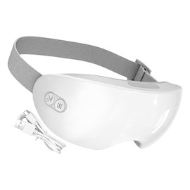 Massaging Eye Cover - Eye Massage,Heating Silent Gadget Steam Compress Comfortable Electric Cooling Relaxing for Night Birthday Airplane Insomnia Travel