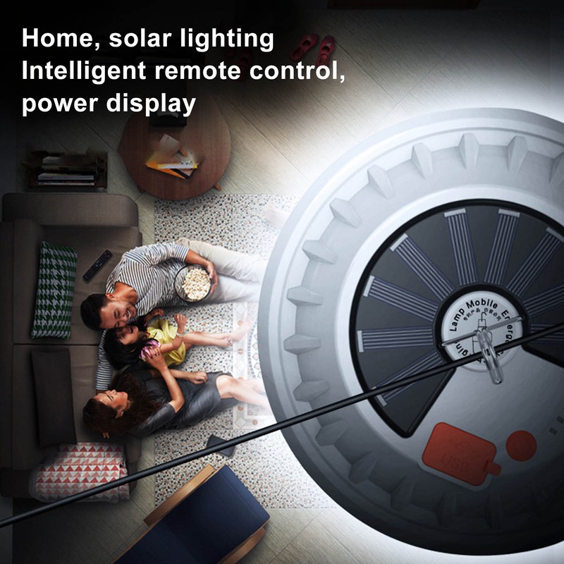 Solar Camping Light USB Charging 5 Mode 60LED Bulb Light