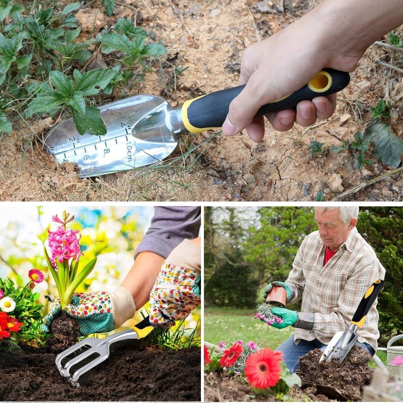 MAYHORY Garden Tool Set Including Hand Trowel Transplantedd and Cultivator
