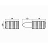 AERZETIX: 20 x bolts and dowels for table extension diameter
