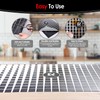 KitchenRaku Checkered Large Induction Cooktop Protector Mat with Plastic Bowl