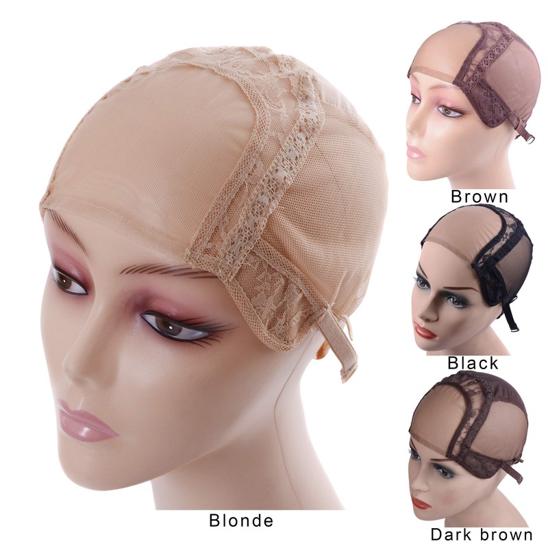 YANTAISIYU 4X4 Inch U Part Swiss Lace Wig Cap for