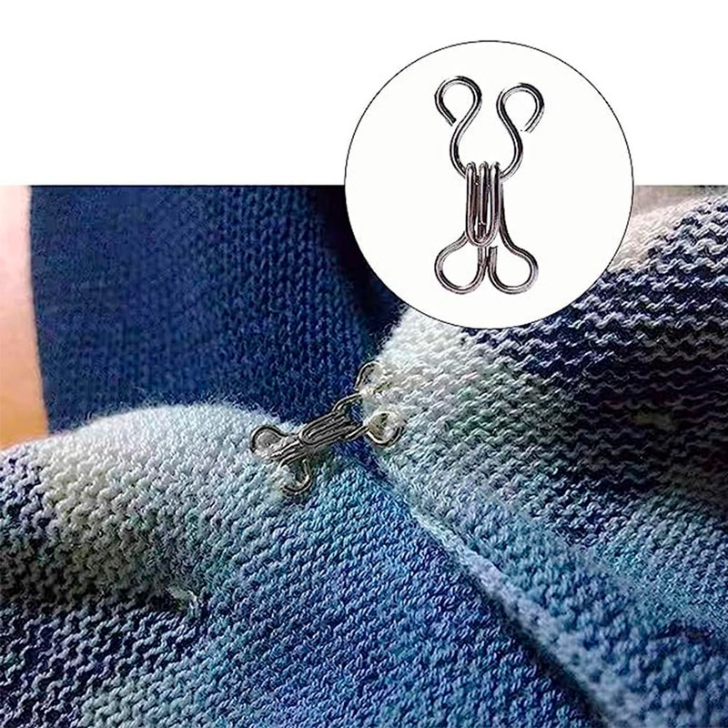 Hook and Eye Closures Sewing Hooks and Eyes Nickel Hook