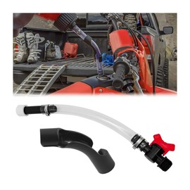 KHGUZ Car Gas Cans Hose, Vehicle Racing Fuel Filler Pipe with Ball Valve Shut, Automotive LC2 Jug Trigger Tube Accessories for 5 Gallon, Universal for SUVs, Sedans, Trucks (Black)