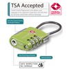 Fosmon TSA - Candados de equipaje aceptados por cable, paquete