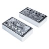 OVSAL Pack of 2 Brass Humbucker Pickup Cover Neck/Bridge Pole
