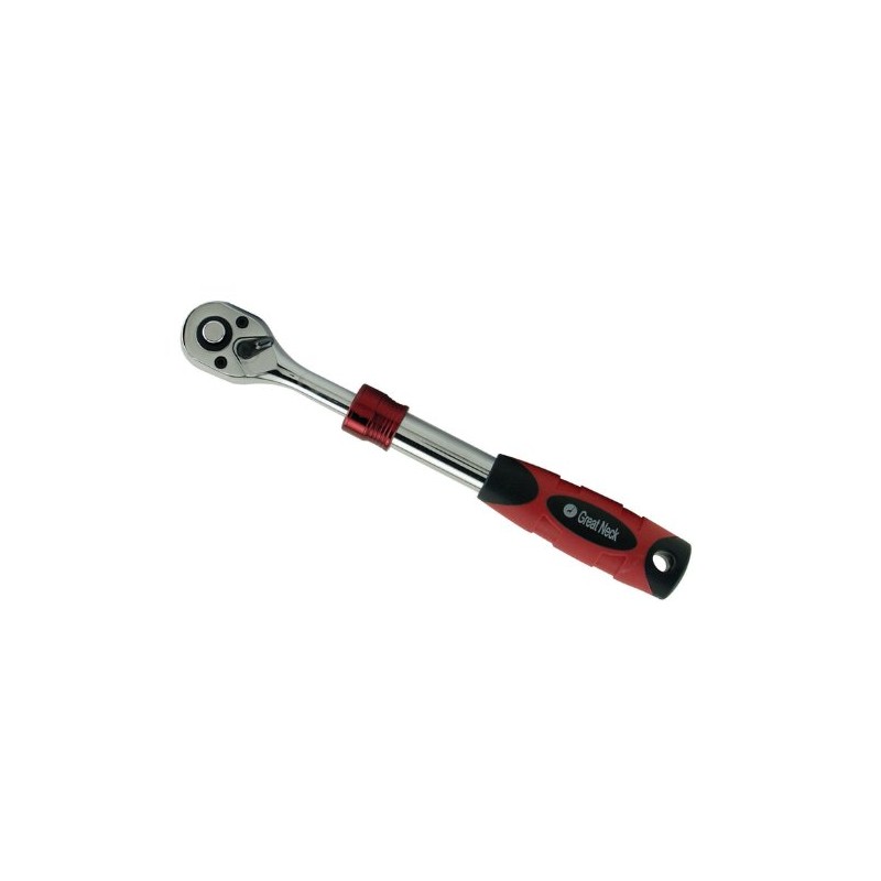 Great Neck 28021 3/8-Inch Drive Extendable Ratchet with Ergonomic Padded