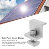 10Pcs Solar Panel Mount Z Bracket, Solar Panel Grounding Clamps
