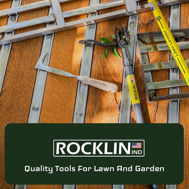Rocklin™ Stand Up Weed Puller Tool - 4 Claw Steel