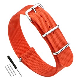 WOUKUP Premium Military Ballistic Ribbed Nylon Watch Straps 18mm 19mm 20mm 22mm Replacement Watch Band for Men